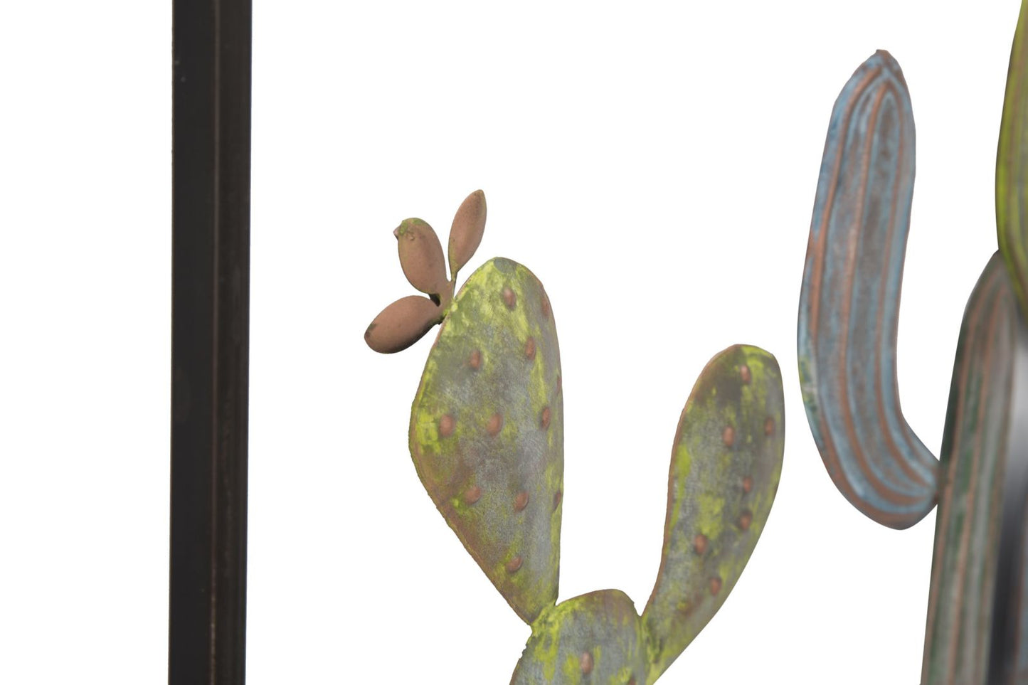 PANNEAU EN FERRO CACTUS-CADRE -C- CM 50X1,3X50
