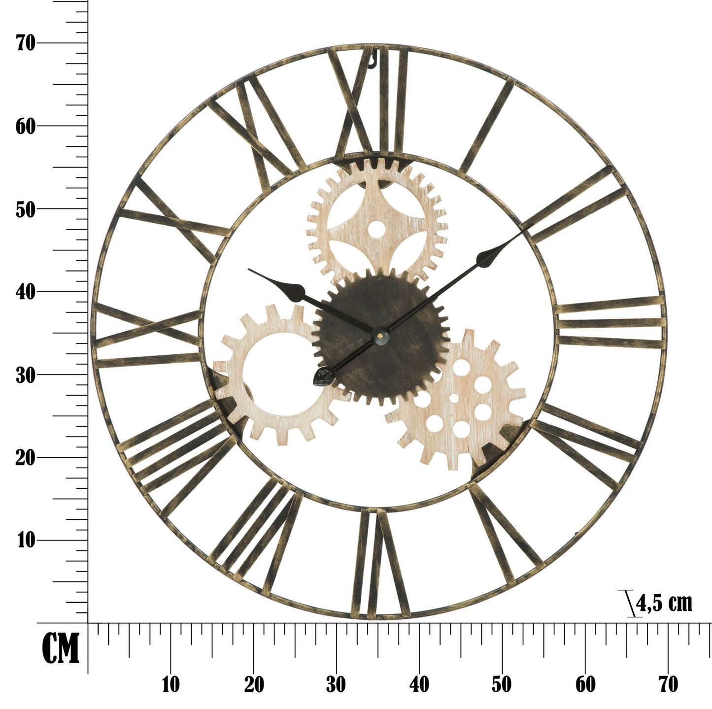 OROLOGIO DA MURO INGRANAGGI CM ? 70X4,5