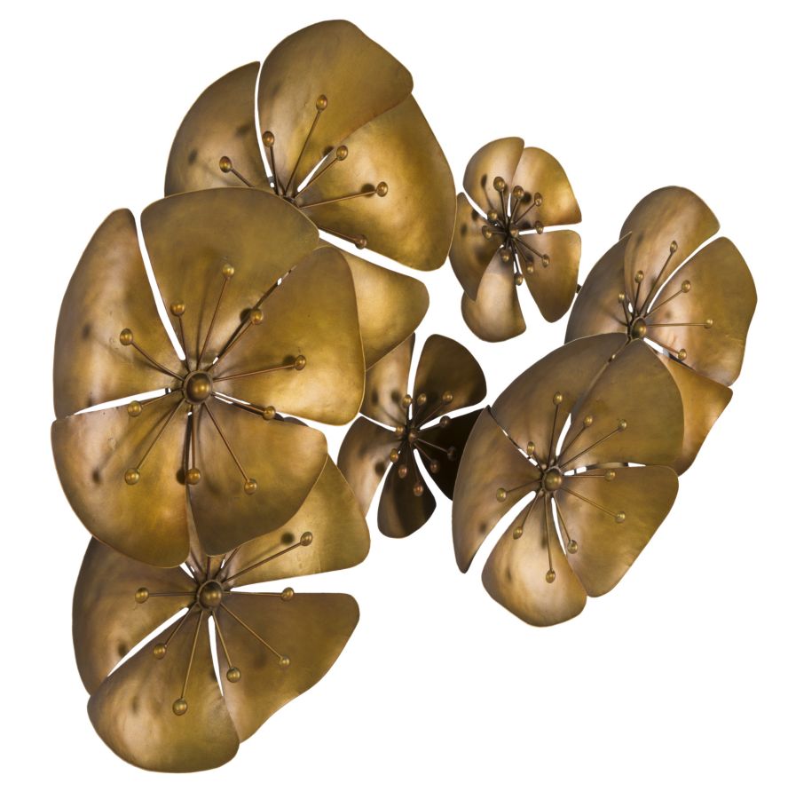 PANNELLO EN FERRO FLOWE GOLDY -B- CM 80X6X57