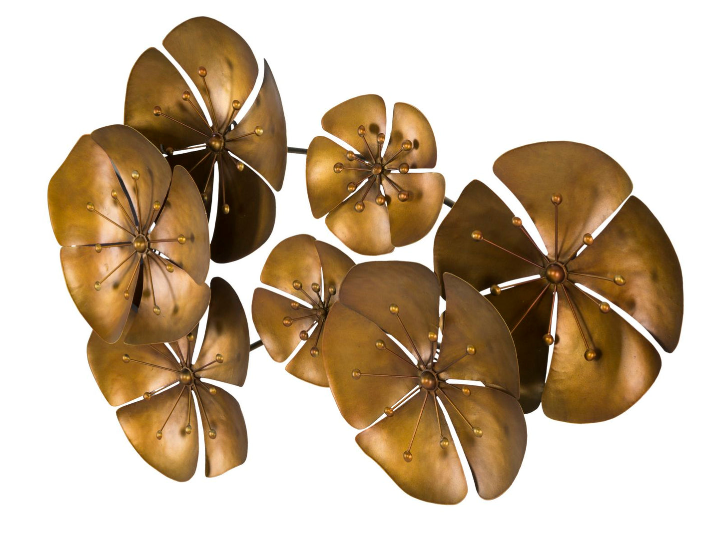 PANNELLO EN FERRO FLOWE GOLDY -B- CM 80X6X57