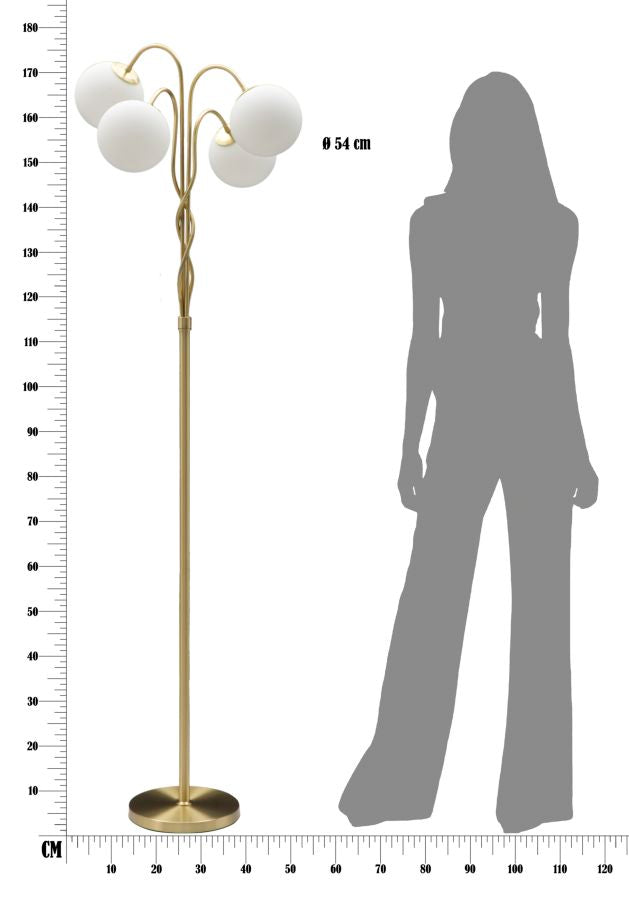 LAMPADA DA TERRA GLAMY 4 LUMI¨¨RE CM ? 54X176