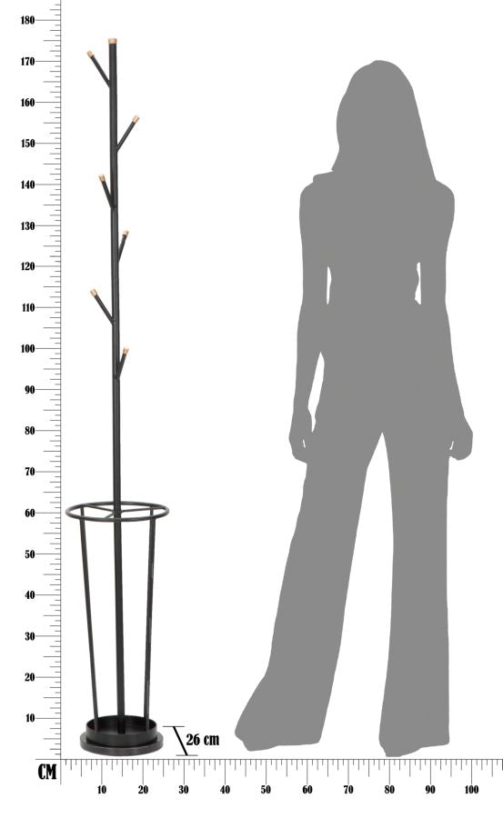 APP/ABITI-P/OMBRELLI GLAM NOIR CM? 26X176