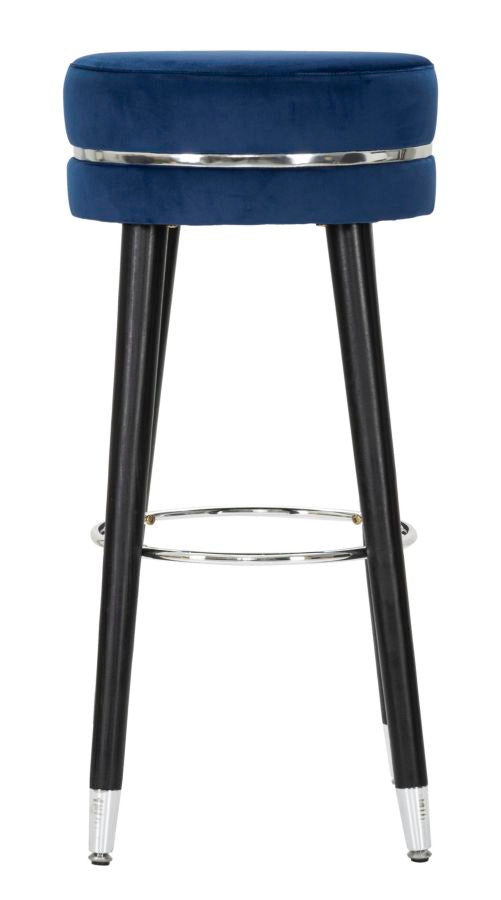 SGABELLO BAR PARIS BLEU/ARGENT CM ? 35X74