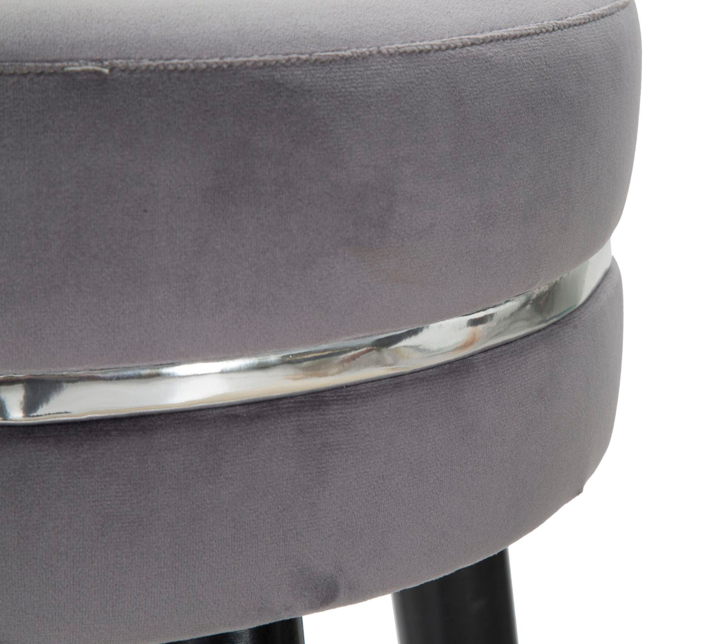 SGABELLO BAR PARIS GRIGIO/ARGENT CM ? 35X74