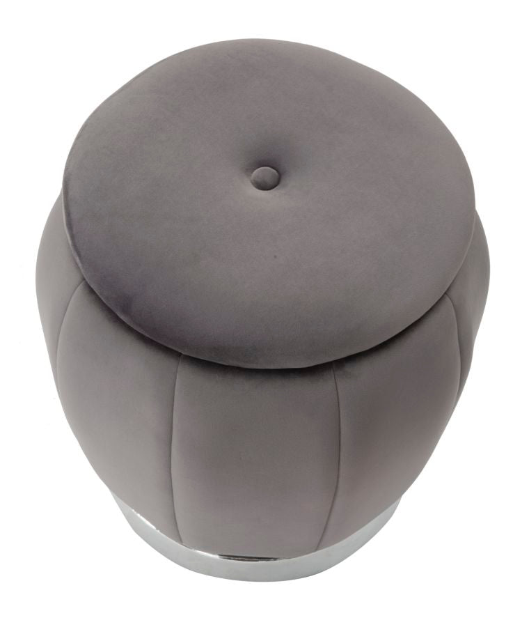 PUFF/CONTENITORE PARIS GRIGIO/ARGENT CM ? 43X43
