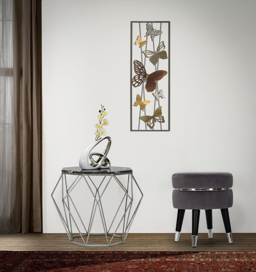 SGABELLO PARIS GRIGIO/ARGENT CM ? 35X40,5