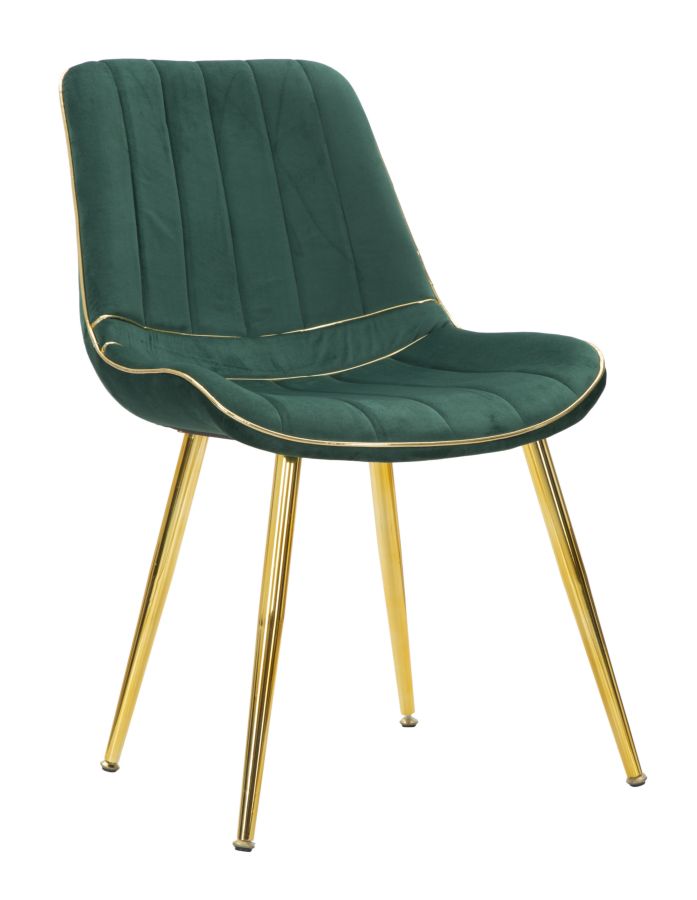 SEDIA PARIS VERT/OR ENSEMBLE 2 PZ CM 51X59X79