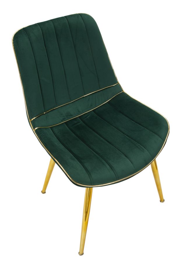 SEDIA PARIS VERT/OR ENSEMBLE 2 PZ CM 51X59X79