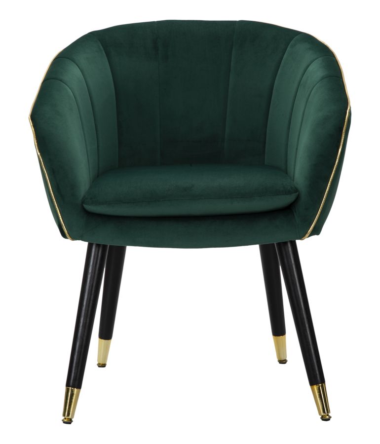 POLTRONA PARIS VERT/OR CM 62X58X78