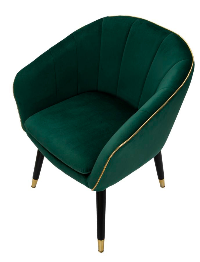 POLTRONA PARIS VERT/OR CM 62X58X78