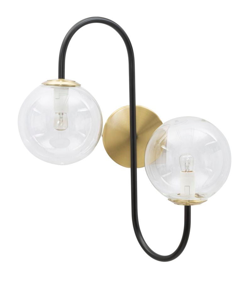 LAMPADA DA MURO FER NOIR CM 36x24x45