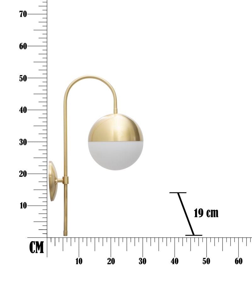 LAMPADA DA MURO GLAMY STREET CM 19x31x51