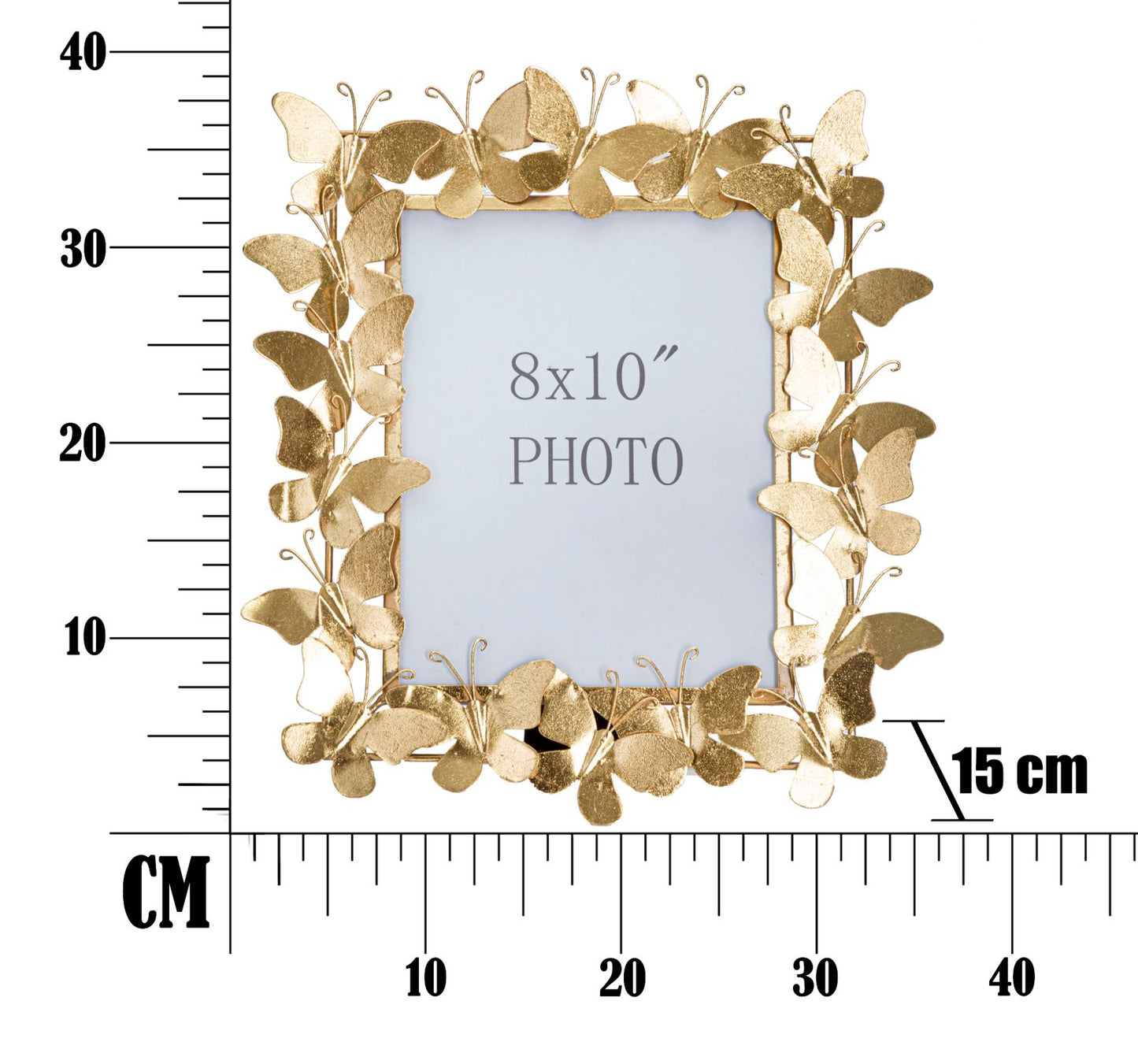 CORNICHE PAPILLON GLAM CM 35X15X38 (MISURA INTERNA CM 20X25)