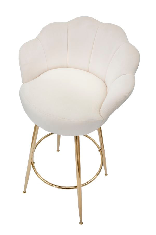 SGABELLO BAR VIENNE CREMA CM 55X53X110