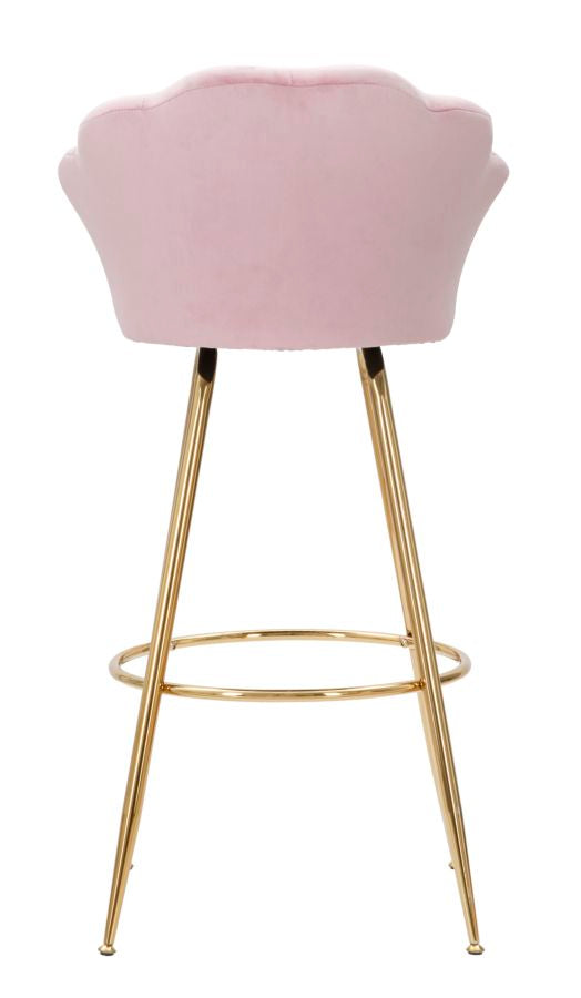 SGABELLO BAR VIENNE ROSA CM 55X53X110
