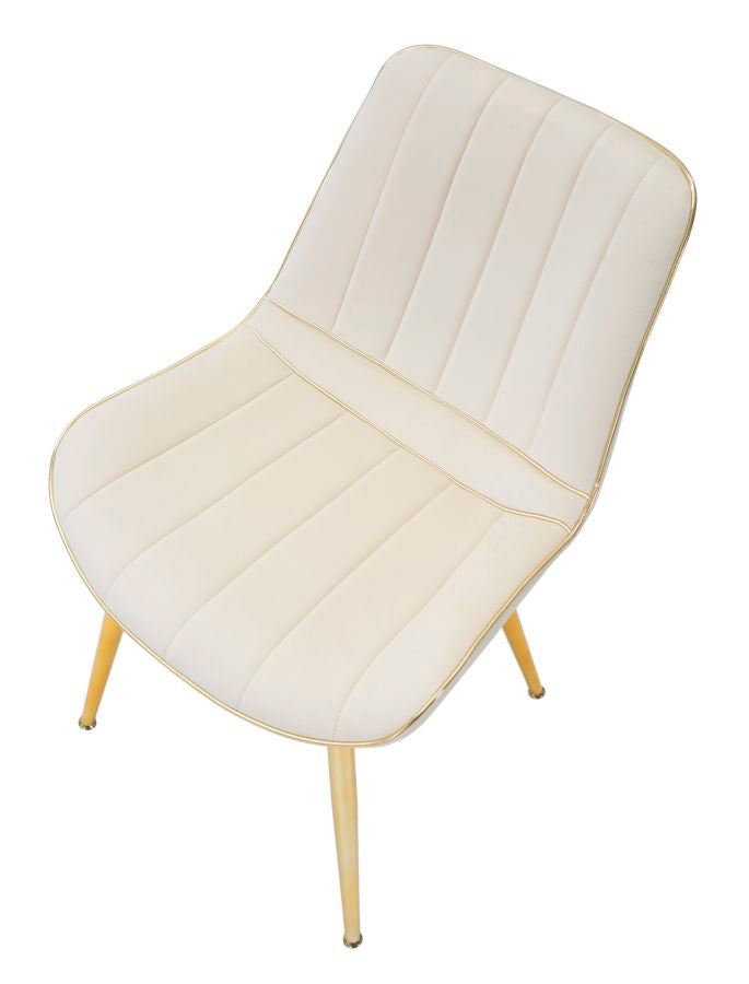 SEDIA PARIS CREMA/OR ENSEMBLE 2 PZ CM 51X59X79
