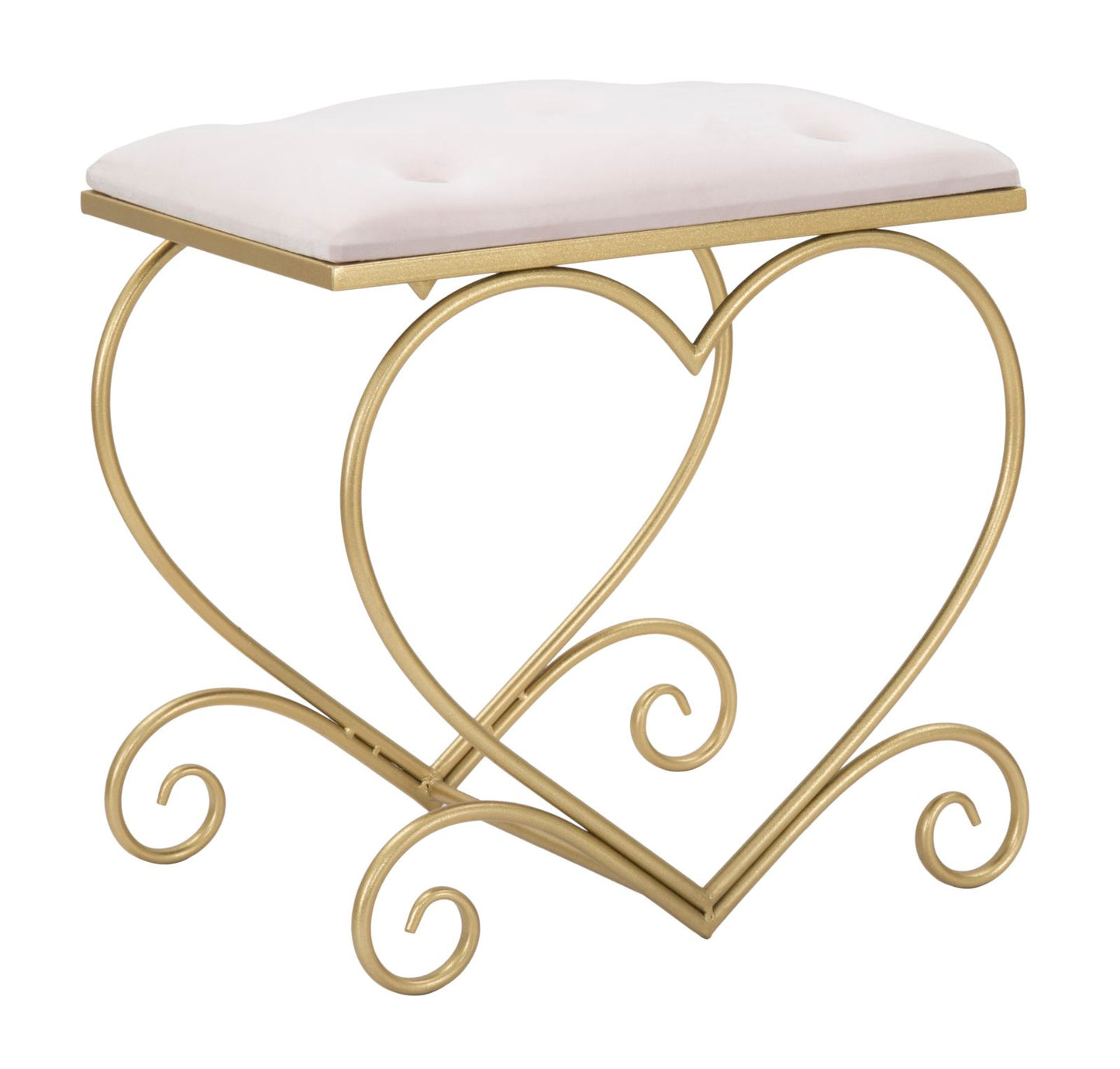 SGABELLO COEUR ROSE CM 50X37,5X51,5