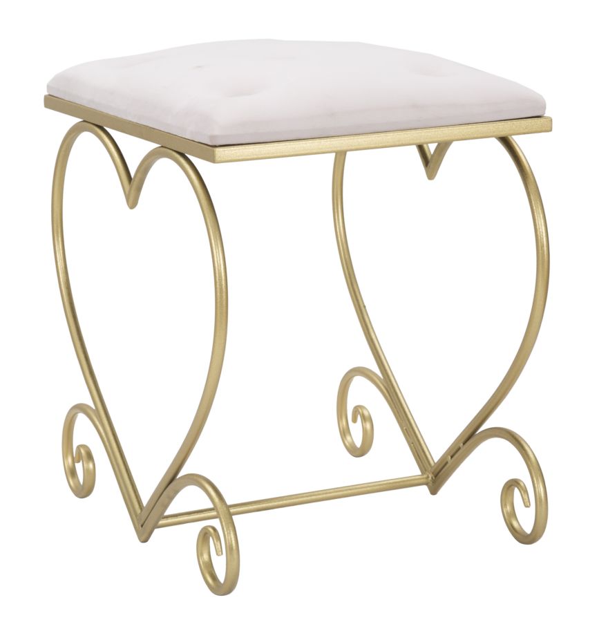 SGABELLO COEUR ROSE CM 50X37,5X51,5