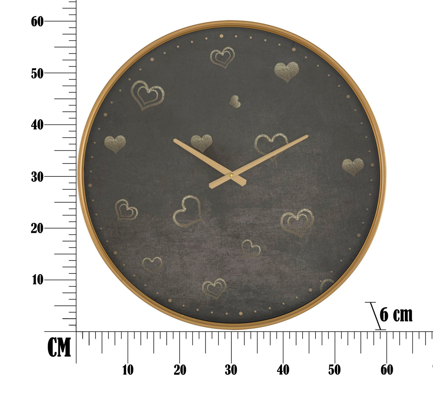 OROLOGIO DA MURO COEURS CM ? 60X6