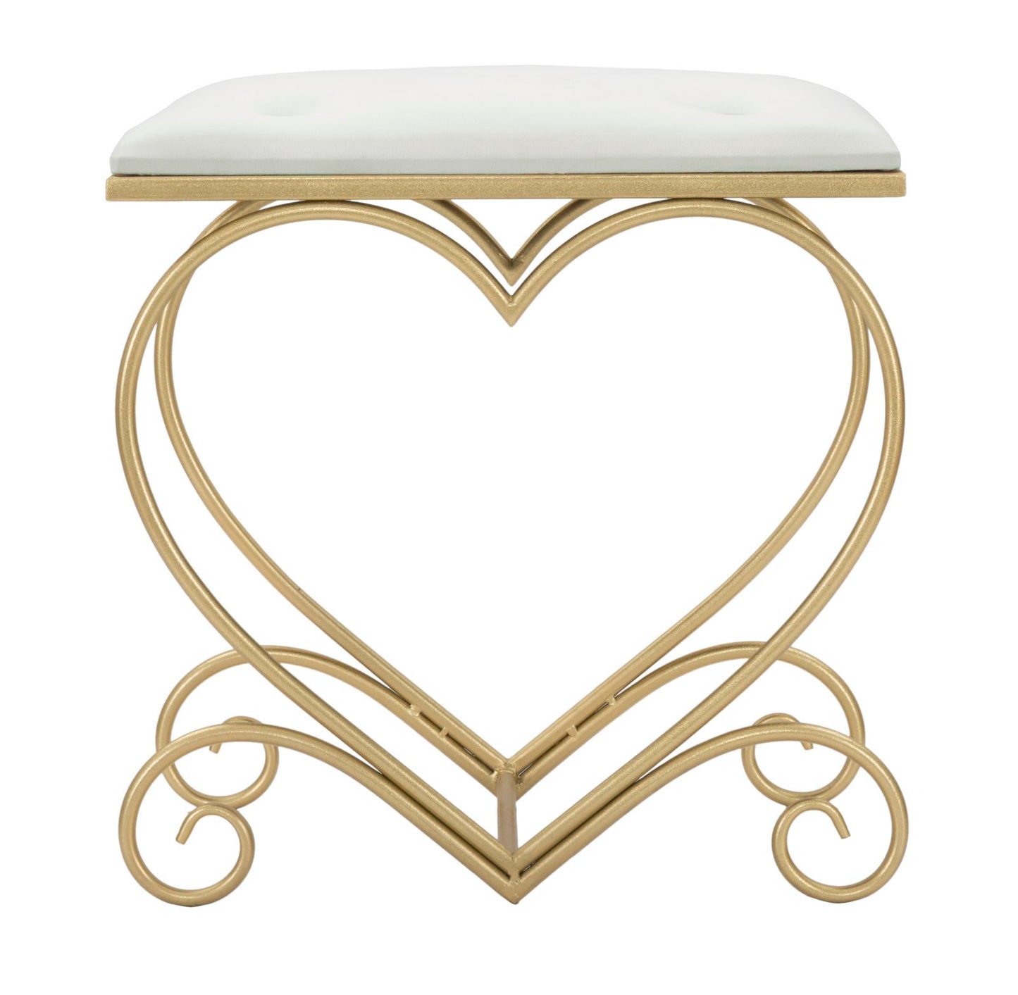 SGABELLO COEUR CREMA CM 50X37,5X51,5
