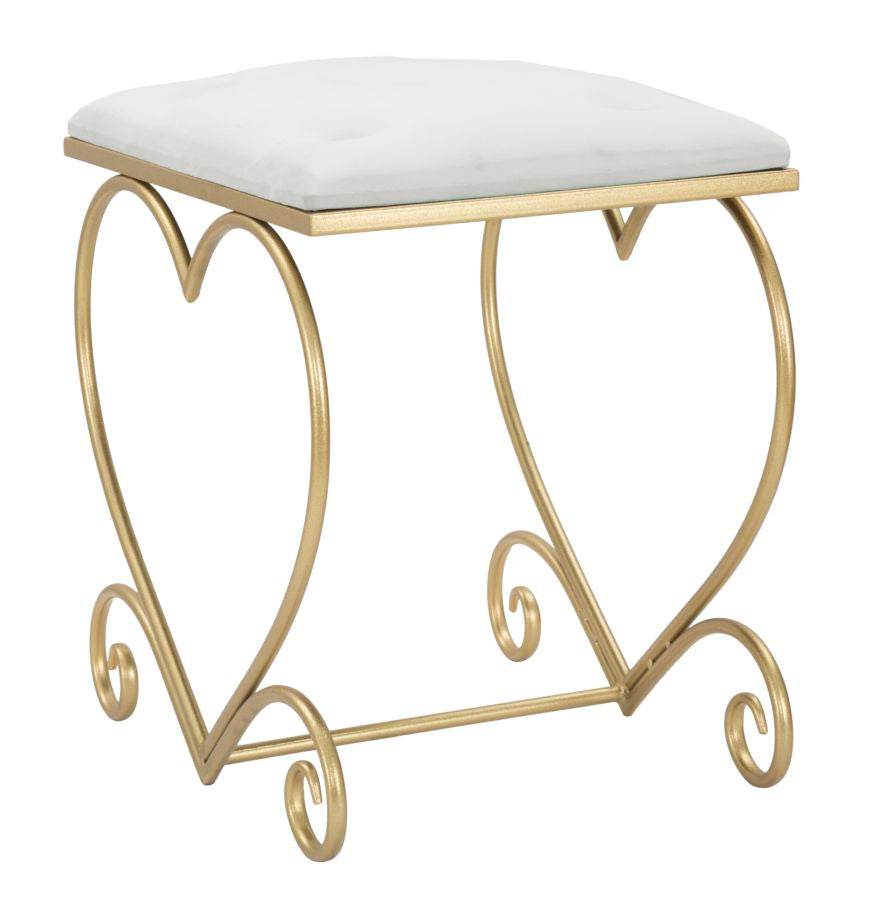 SGABELLO COEUR CREMA CM 50X37,5X51,5