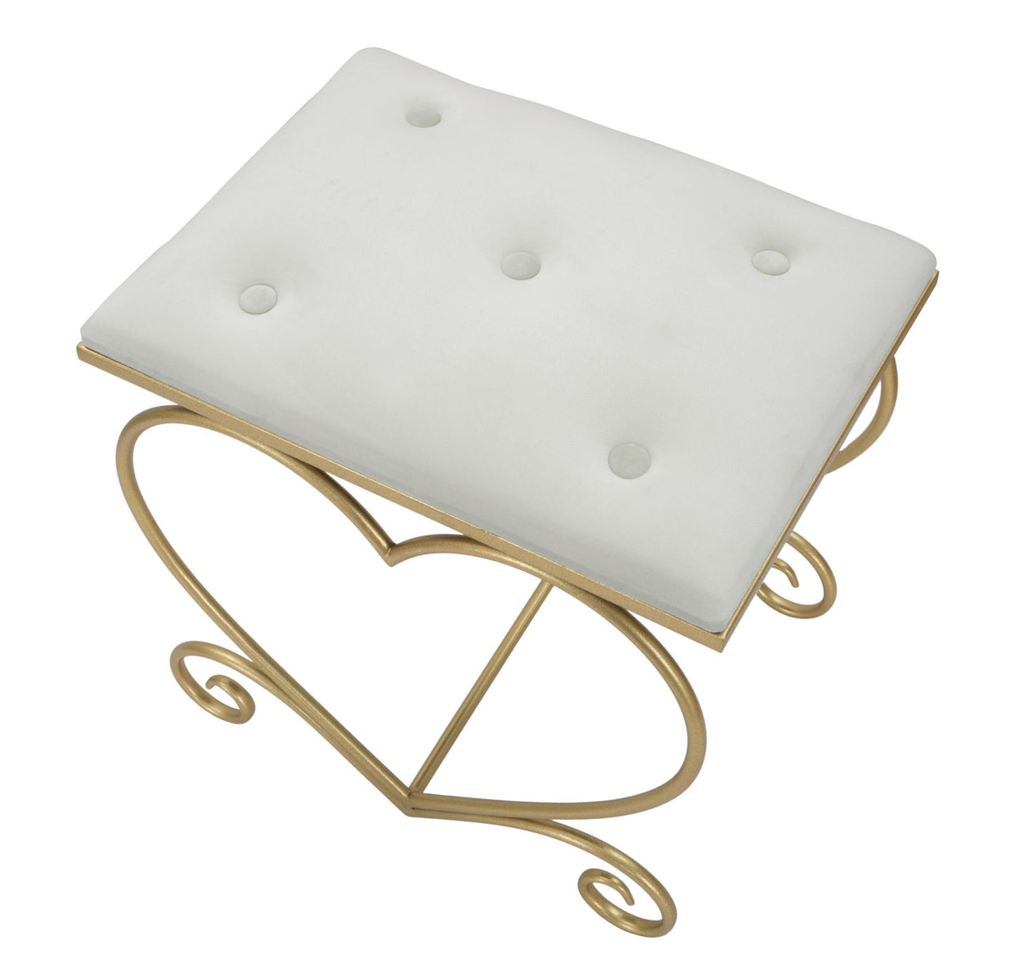 SGABELLO COEUR CREMA CM 50X37,5X51,5