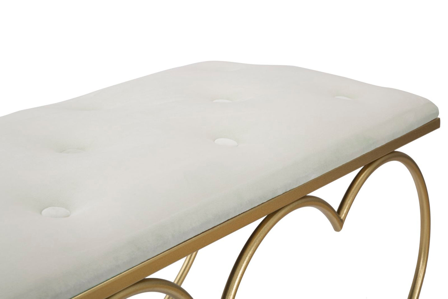 PANCA COEUR CREMA CM 105X37,5X51,5