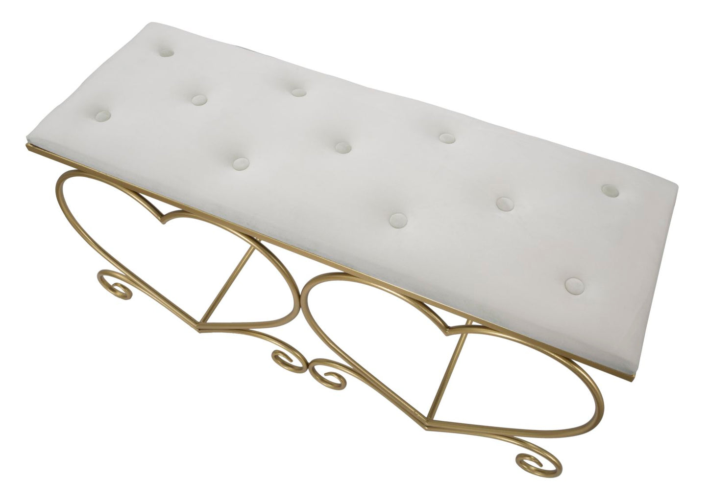 PANCA COEUR CREMA CM 105X37,5X51,5
