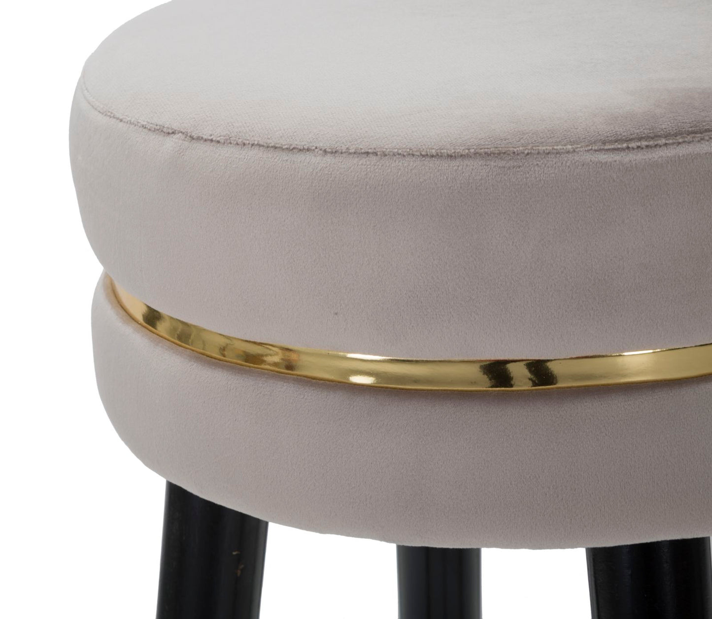SGABELLO BAR PARIS GRIGIO/OR CM ? 35X74