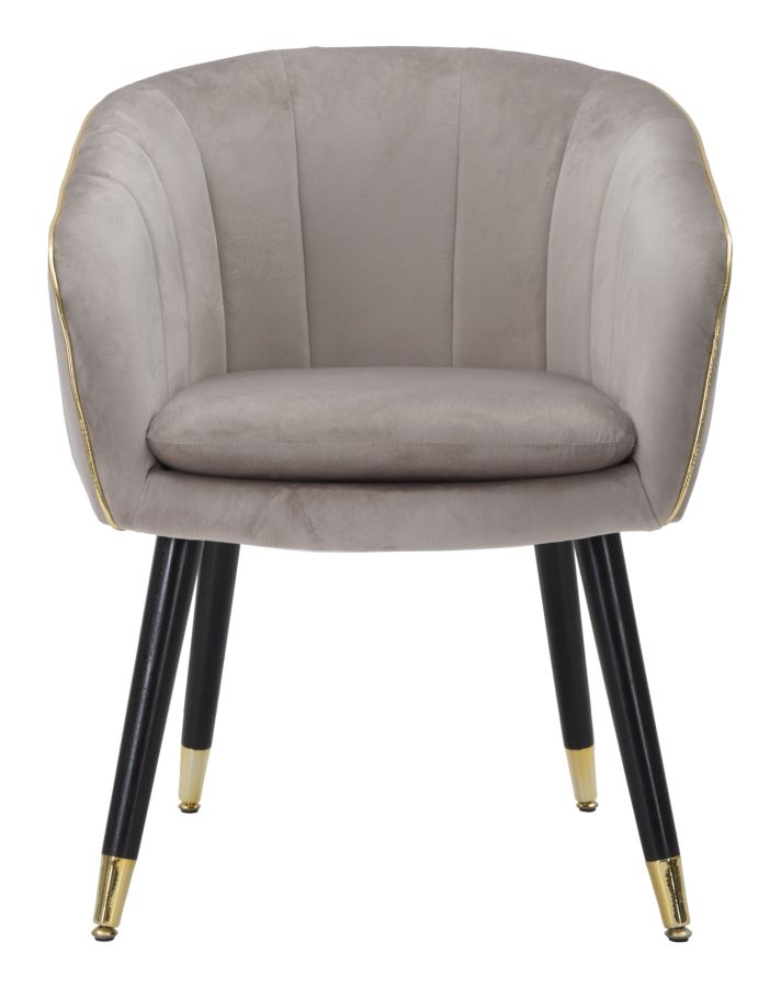 POLTRONA PARIS GRIGIA/OR CM 62X58X78