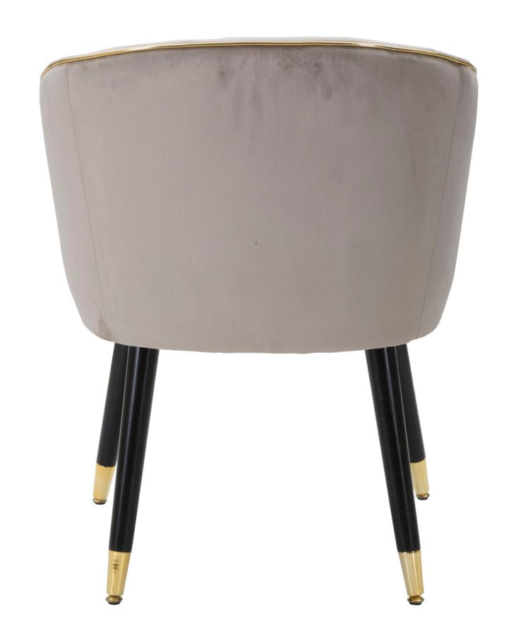 POLTRONA PARIS GRIGIA/OR CM 62X58X78