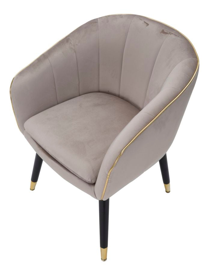 POLTRONA PARIS GRIGIA/OR CM 62X58X78