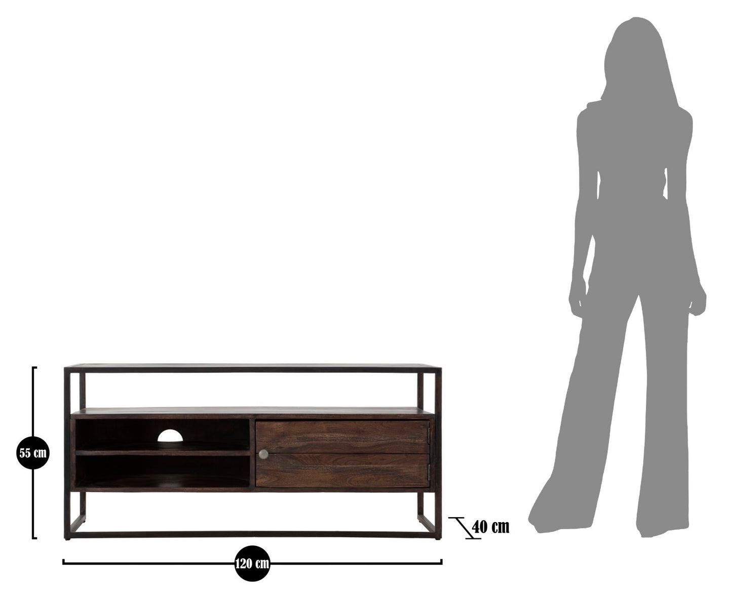P/TV BR?LER CM 120X40X55 (LEGNO DI ACACIA NILOTICA)