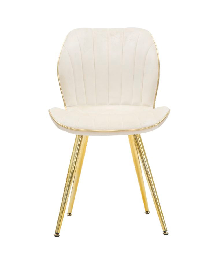 SEDIA PARIS SPACE CREMA /OR ENSEMBLE 2 PZ CM 46X58X77