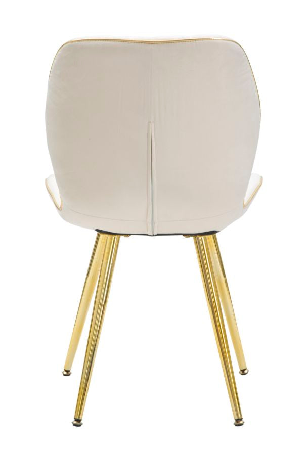 SEDIA PARIS SPACE CREMA /OR ENSEMBLE 2 PZ CM 46X58X77