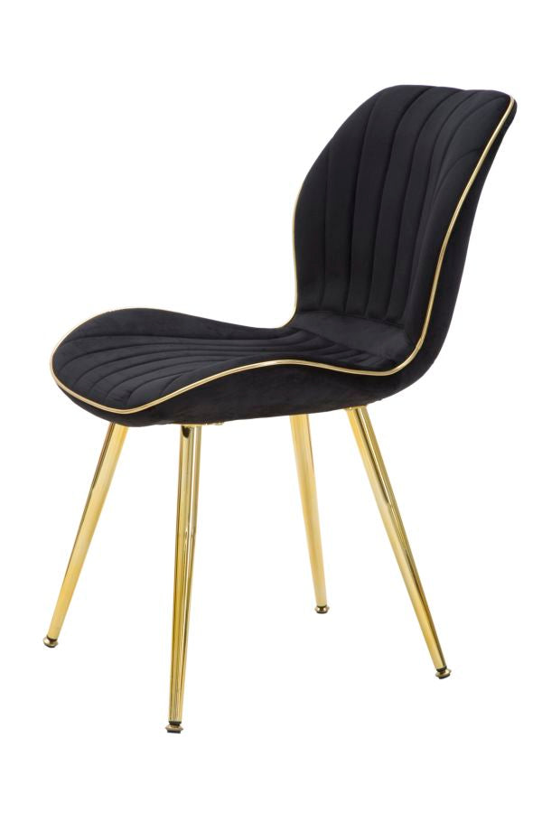 SEDIA PARIS SPACE NERA /OR ENSEMBLE 2 PZ CM 46X58X77