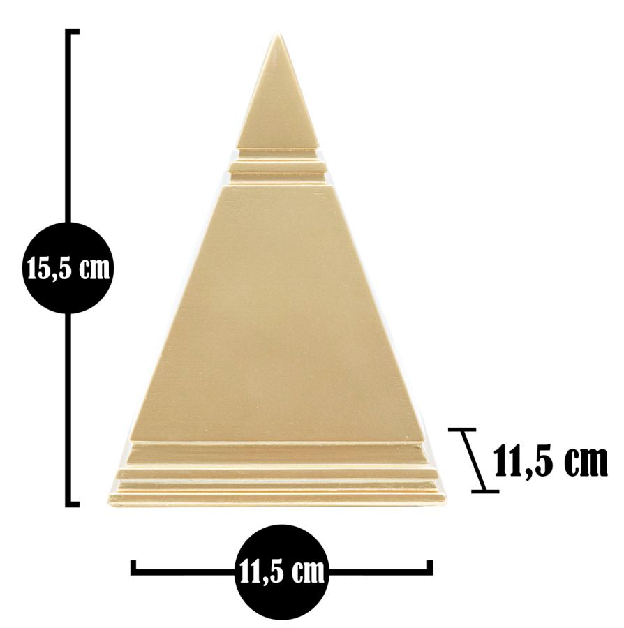 PIRAMIDE OR CM 11,5X11,5X15,5
