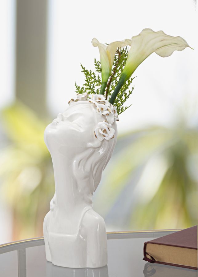 VASO JEUNE DAME ROSES CM 10x14x26