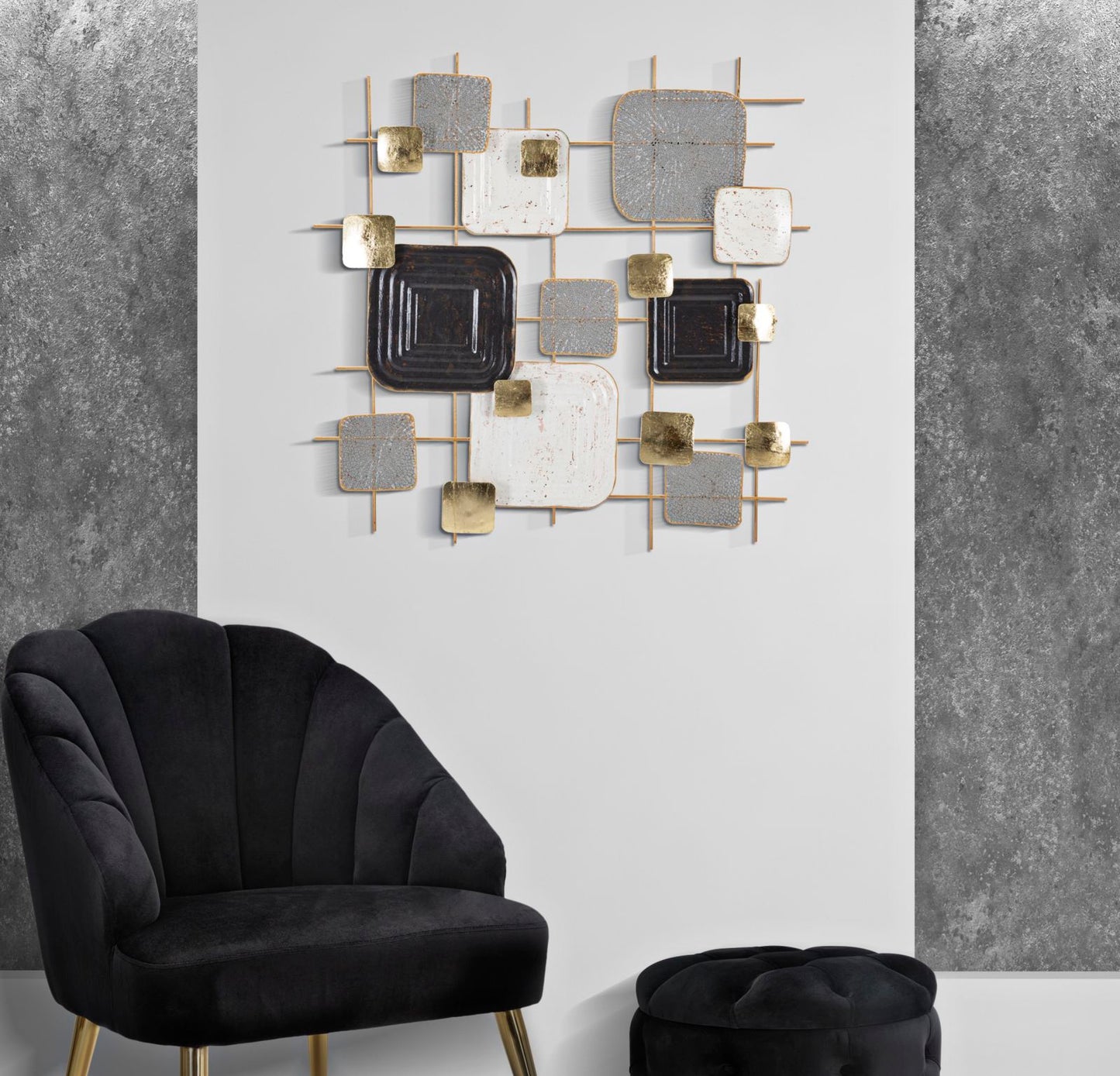 PANNEAU EN FERRO CUBES CM 80X5X80
