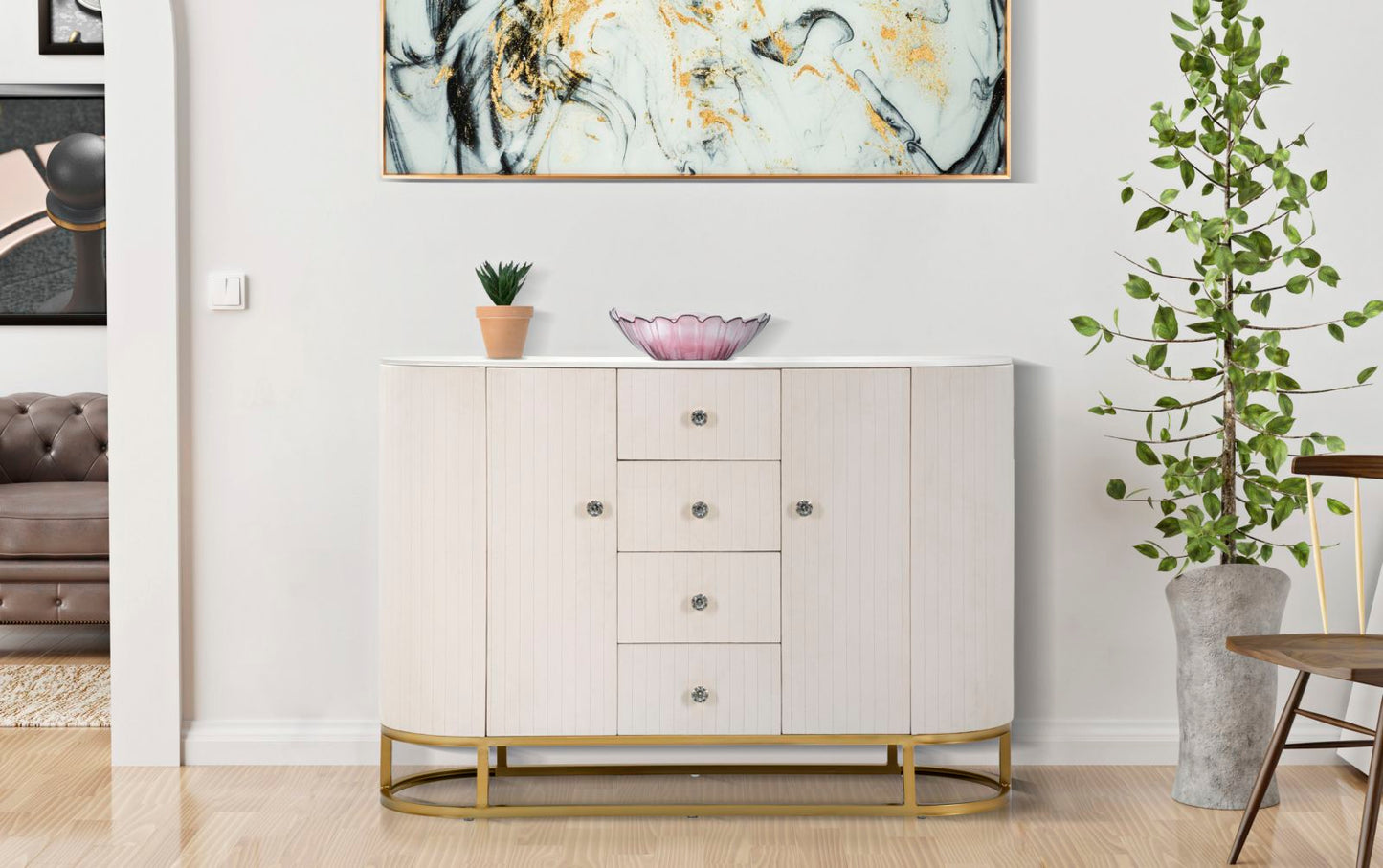 MOBILE MONTPELLIER CREMA CM 120X40X85