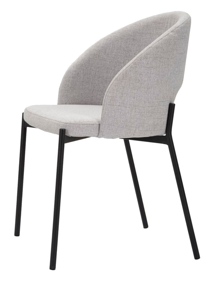 SEDIA HELSINKI GRIGIA ENSEMBLE 2 PZ CM 51X53X80