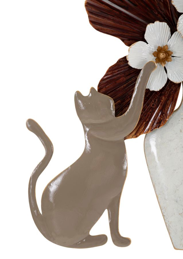PANNEAU EN FERRO CHAT CM 54,6X8,9X59,7