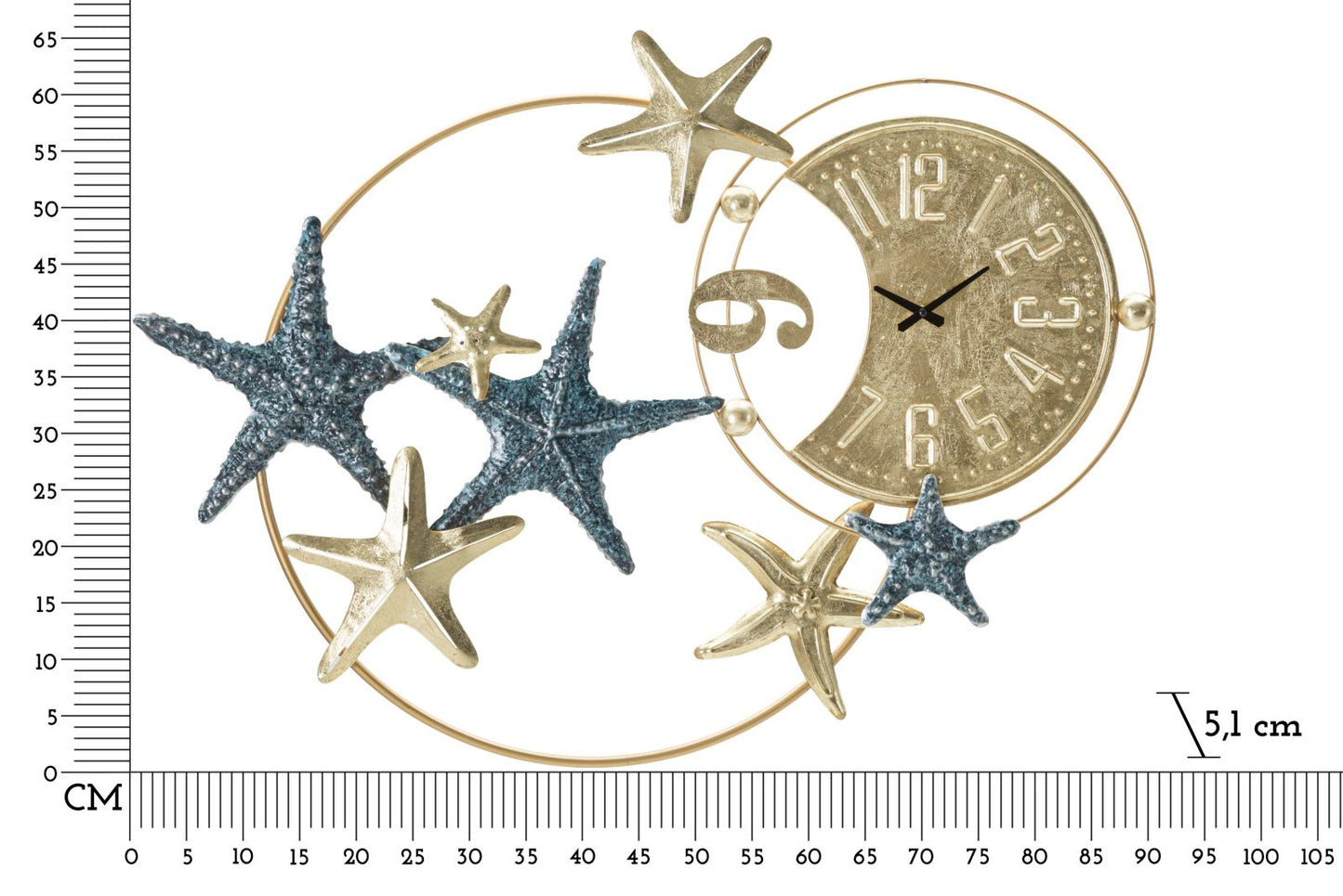 OROLOGIO DA MURO ¨¦TOILE DE MER CM 91,4X5,1X67,3