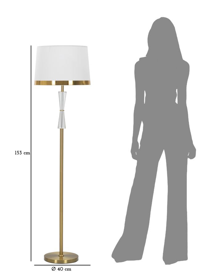 LAMPADA DA TERRA CRISTAL CM ? 40X153
