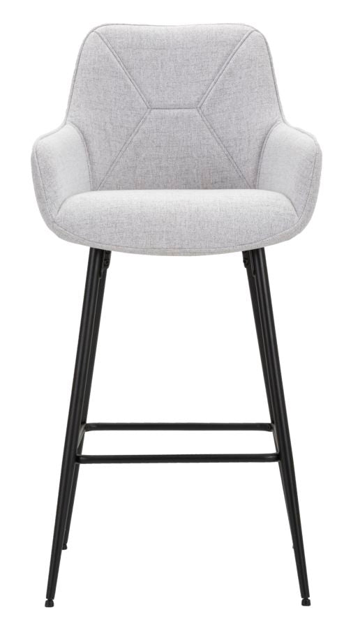 SGABELLO BAR GRIS SET 2 PZ CM 55X55X109