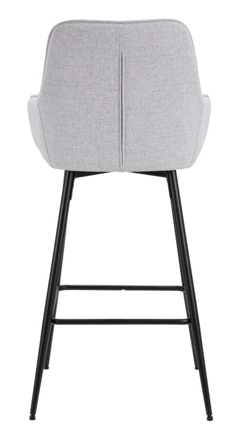 SGABELLO BAR GRIS SET 2 PZ CM 55X55X109