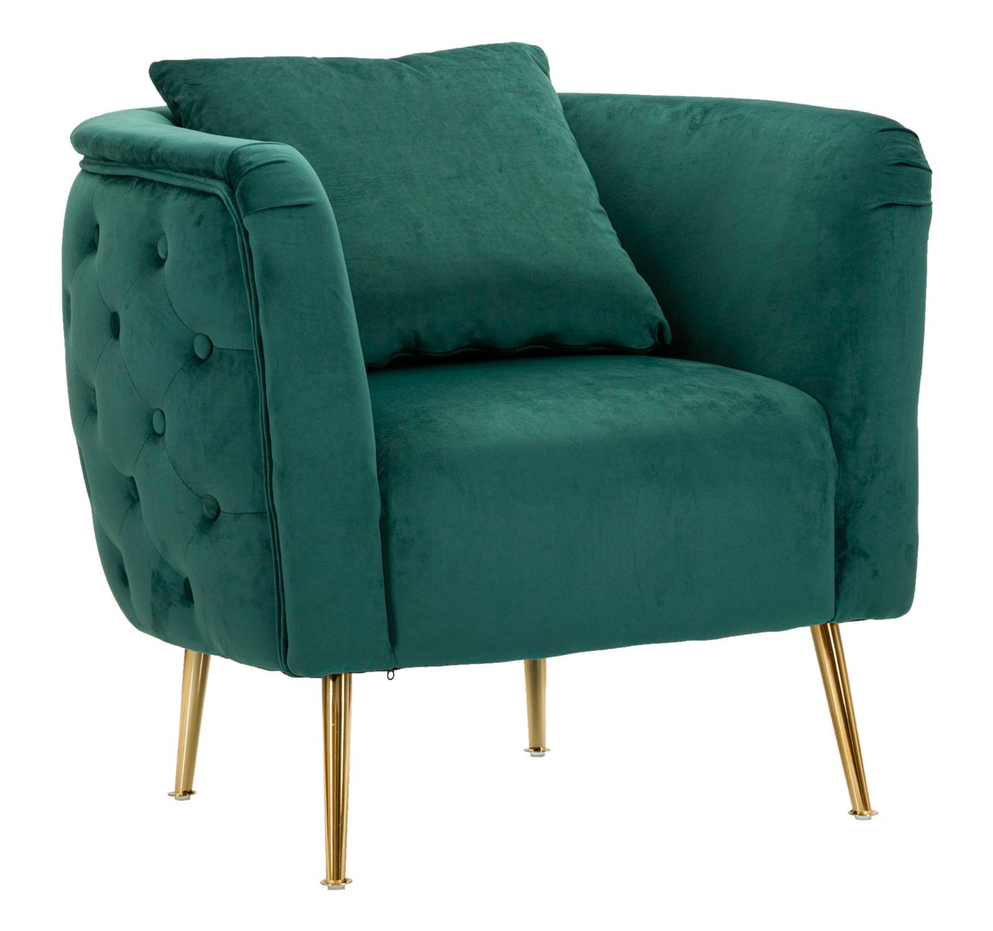 POLTRONA BUCAREST VERT CM 76X74X73