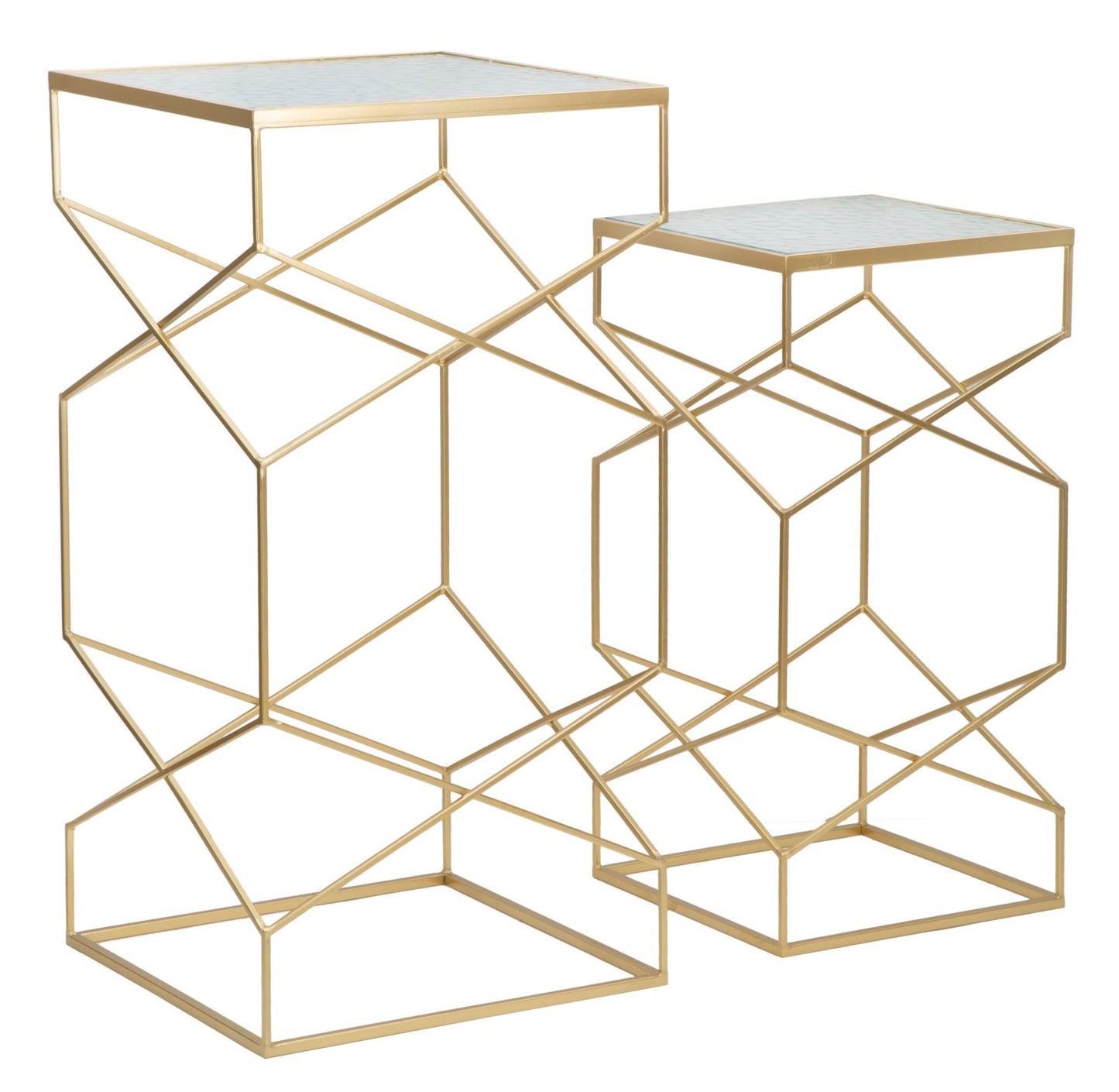 P/TELEFONO VERRE COPPIA CM 50X50X100-40X40X80