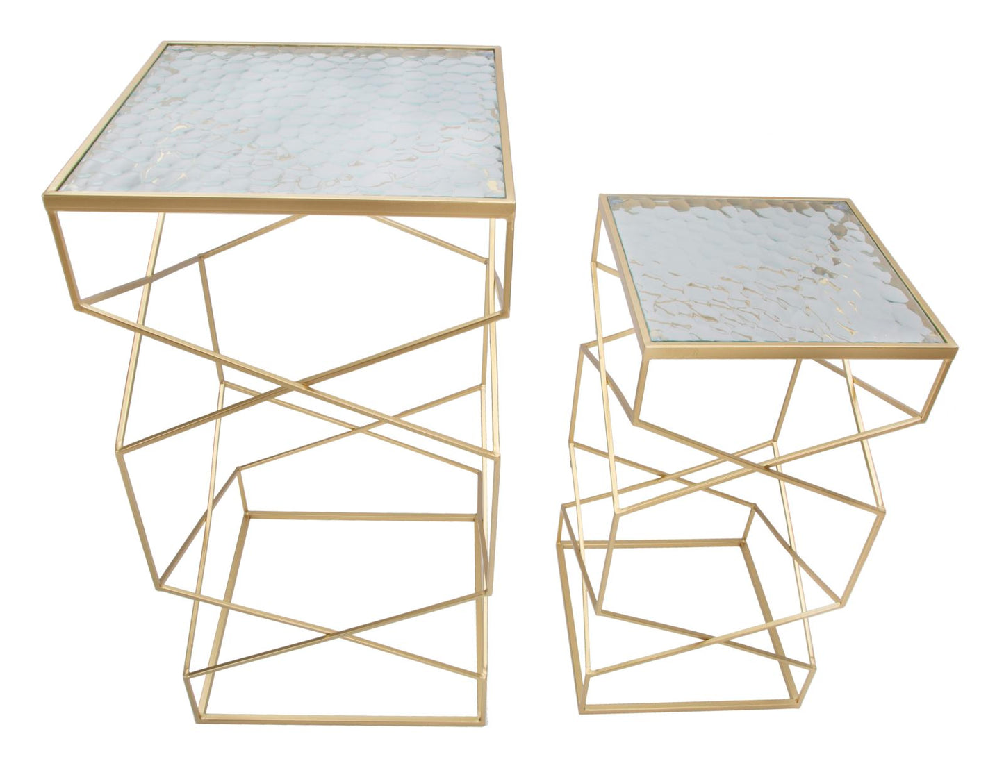 P/TELEFONO VERRE COPPIA CM 50X50X100-40X40X80