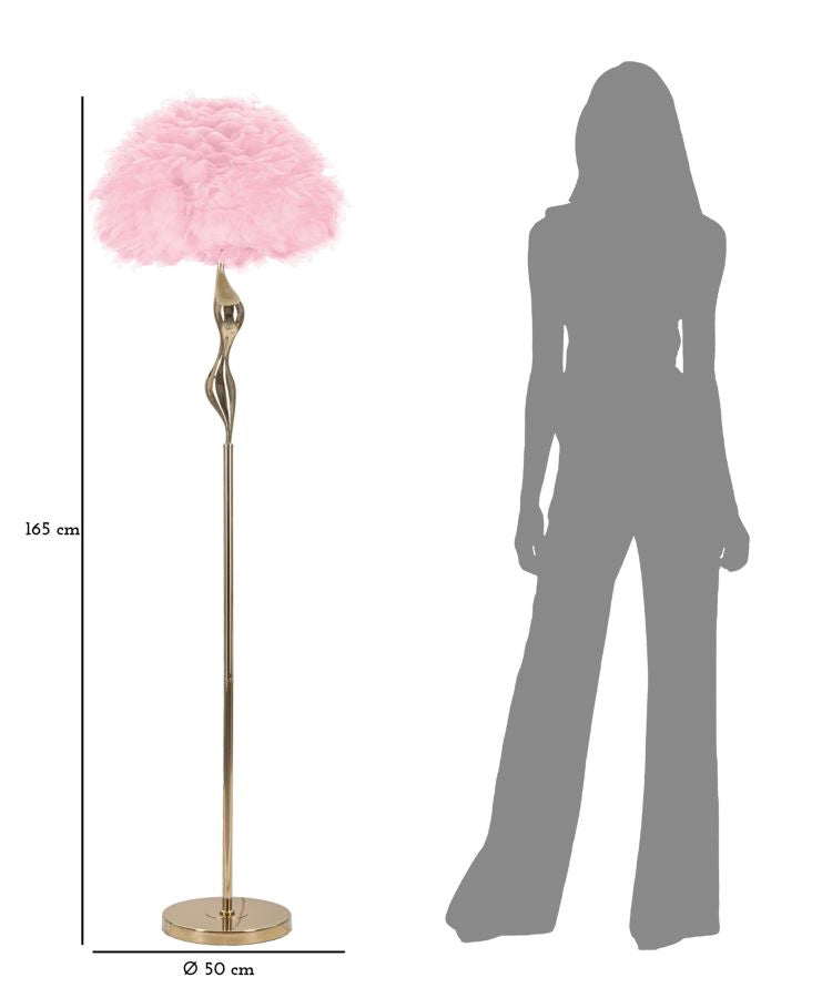 LAMPADA DA TERRA SLIM ROSA CM ? 50X165